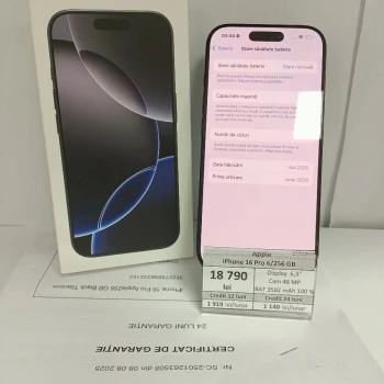 Apple iPhone 16 Pro 256 GB Black