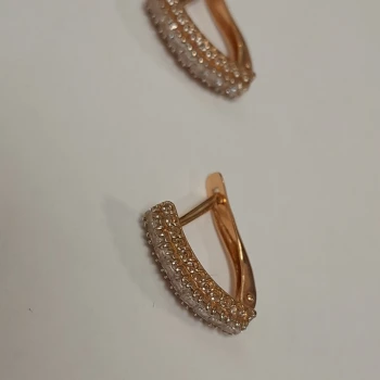 Cercei din aur proba 585* 3.18 gr