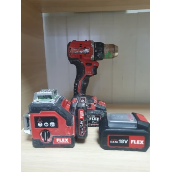 Set de scule Flex nivela laser + masina de insurubat