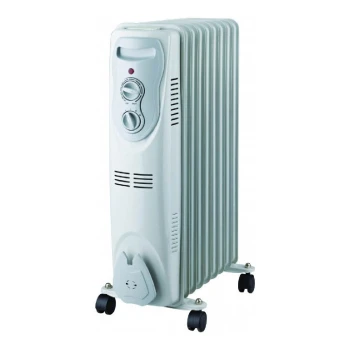Calorifer electric cu ulei Euroterm ET-2009, Light Grey