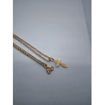 Lanț Cu Cruce Din Aur proba 585 2.42 Gr