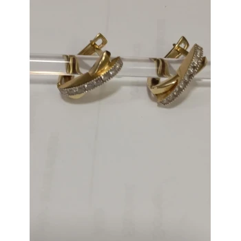 Cercei din aur proba 585* 4,04 gr