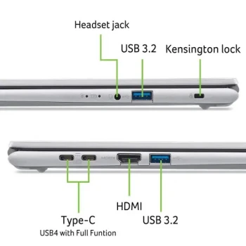 Laptop ACER Aspire Go 15 (AG15-72P/NX.JSVEU.005) Pure Silver