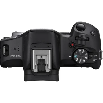 Aparat Foto Mirrorless Canon EOS R50 & RF-S 18-45mm f/4.5-6.3 IS STM - Content Creator Kit, Black
