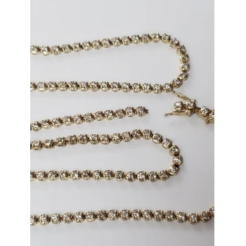 Colier cu Diamante din  Aur Proba 375* 27.89 gr