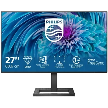 Monitor PHILIPS 275E2FAE 27" 2K, Black