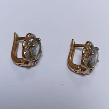 Cercei din aur proba 585 2,81 gr