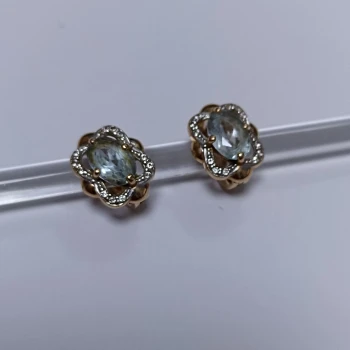 Cercei din aur proba 585 2,81 gr