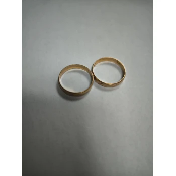 Verighete din aur proba 585* 2,13 gr și  2,02 gr