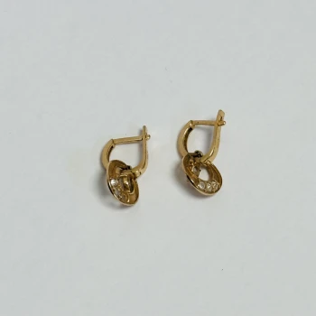 Cercei din aur proba 585 2.83 gr