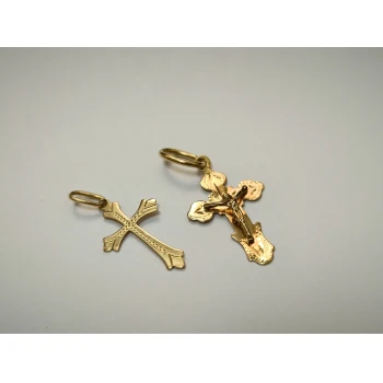 Set Cruce din Aur proba 585 0,88 gr
