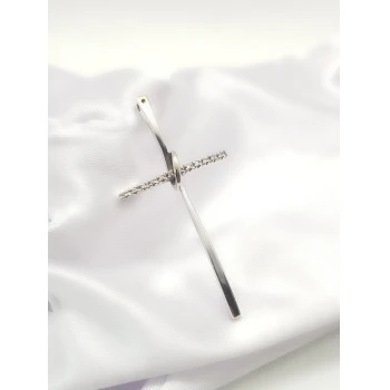 Cruce din Aur cu Diamante  Proba 750* 3.35 gr