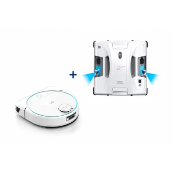 Bundle HOBOT ”Vacuum Cleaning Robot Legee D8 + Window Cleaning Robot S7 Pro”