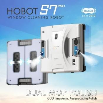 Robot pentru curățarea ferestrelor HOBOT Window Cleaning Robot  S7 Pro, White