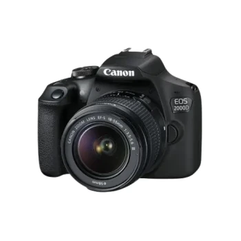 Aparat foto DSLR Canon EOS 2000D & EF-S 18-55mm f/3.5-5.6 DC III KIT, Black