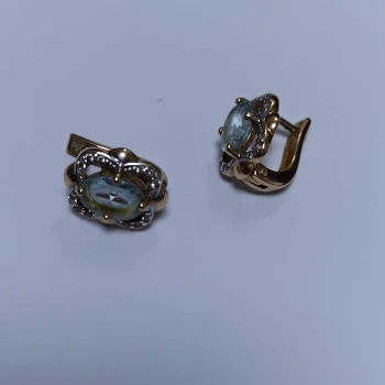 Cercei din aur proba 585 2,81 gr