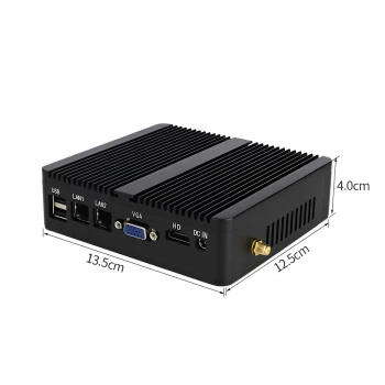 Mini PC Industrial Celeron N2830 8GB RAM 256GB SSD Black