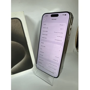 Telefon Apple iPhone 15 Pro Max 256 GB Natural Titanium