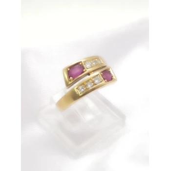 Inel din Aur cu Diamante Proba 750* 6.30 gr