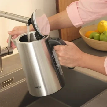 Fierbător electric Braun WK 5205 BK, Inox