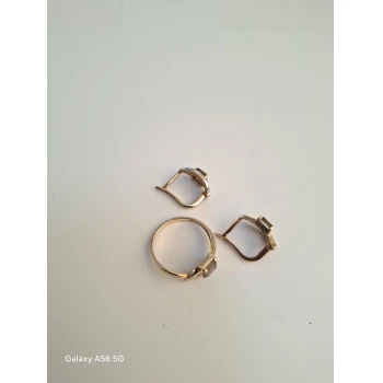 Set Cercei&Inel din Aur Proba 585 7.52gr