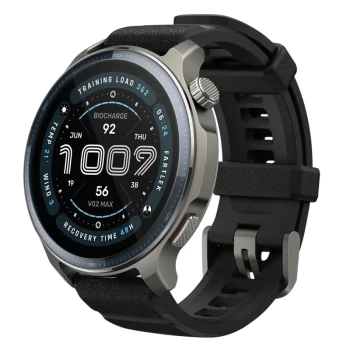 Ceas inteligent Xiaomi Amazfit Balance 2, Silver (Black+Red Silicone Straps)