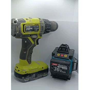 Set Ryobi și Laser Makita