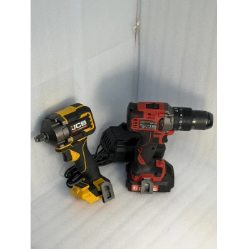 Set JCB+Cordless Bruschless Dril