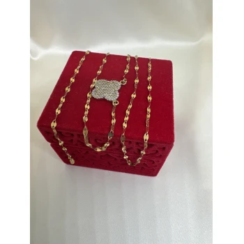 Lant din aur proba 750* 3.84 gr