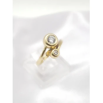 Inel din Aur cu Diamante Proba 750* 5,83 gr