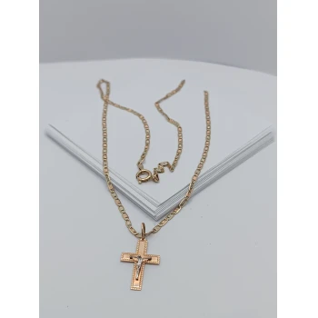 Lanț cu cruce din aur proba 585 6.80 gr
