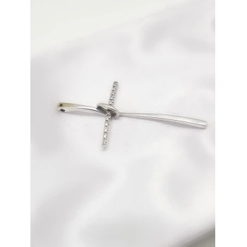 Cruce din Aur cu Diamante  Proba 750* 3.35 gr