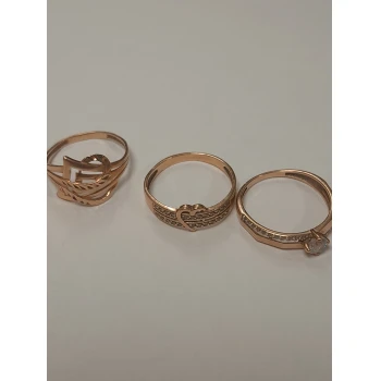 Set inele din aur proba 585 4,30 gr