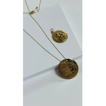 Lant si pandative din aur proba 585 7.14 gr