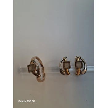 Set Cercei&Inel din Aur Proba 585 7.52gr
