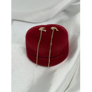 Cercei din aur proba 585  0.72gr