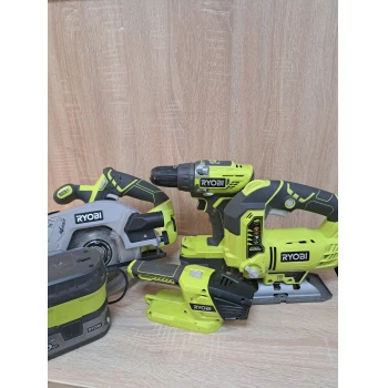 Set scule Ryobi R18DD3+RWSL1801+R18T+R18JS