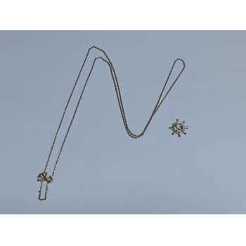Lantisor cu pandantiv proba 585* 4.64 gr