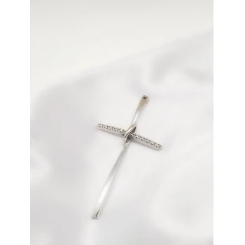 Cruce din Aur cu Diamante  Proba 750* 3.35 gr