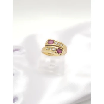Inel din Aur cu Diamante Proba 750* 6.30 gr