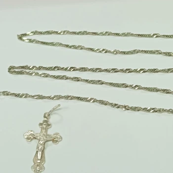 Lant cu cruce din Argint proba 925 5.59gr