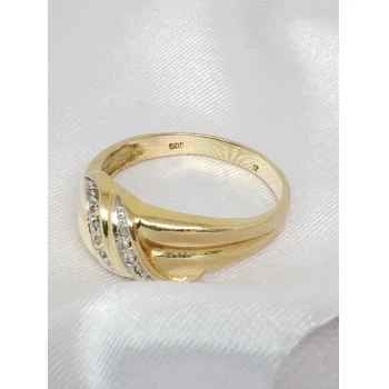 Inel din Aur cu Diamant proba 585* 4.76 gr