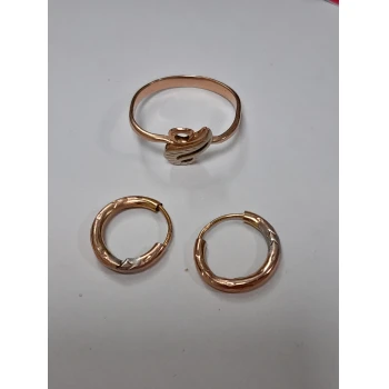 Set din aur proba 585* 2.72 gr