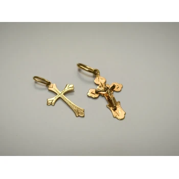 Set Cruce din Aur proba 585 0,88 gr