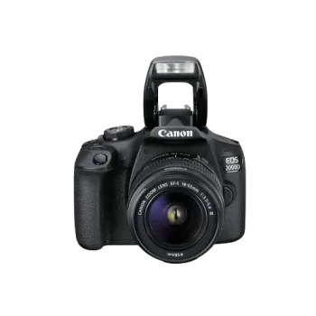 Aparat foto DSLR Canon EOS 2000D & EF-S 18-55mm f/3.5-5.6 DC III KIT, Black