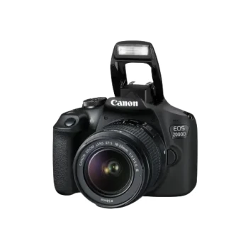 Aparat foto DSLR Canon EOS 2000D & EF-S 18-55mm f/3.5-5.6 DC III KIT, Black