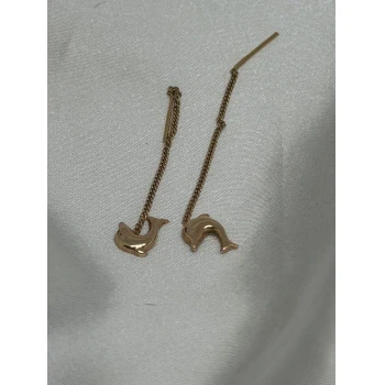 Cercei din aur proba 585  0.72gr