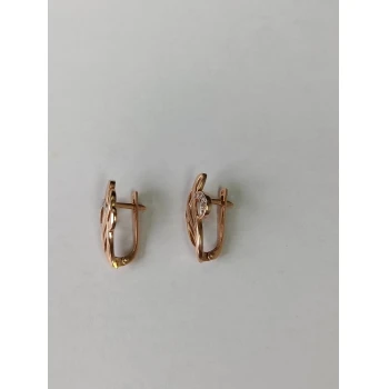 Cercei din aur proba 585* 3.04gr