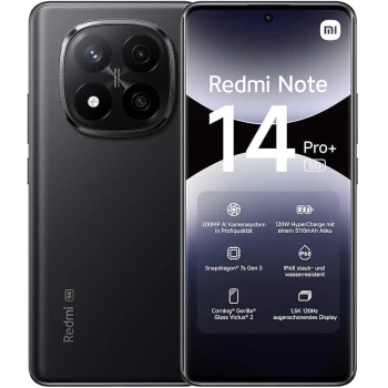 Telefon Xiaomi Redmi Note 14 Pro+ 12/512 GB Black