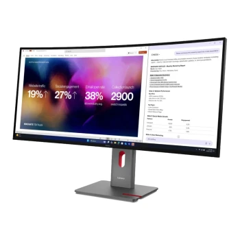 Monitor Lenovo P40WD-40, Black
